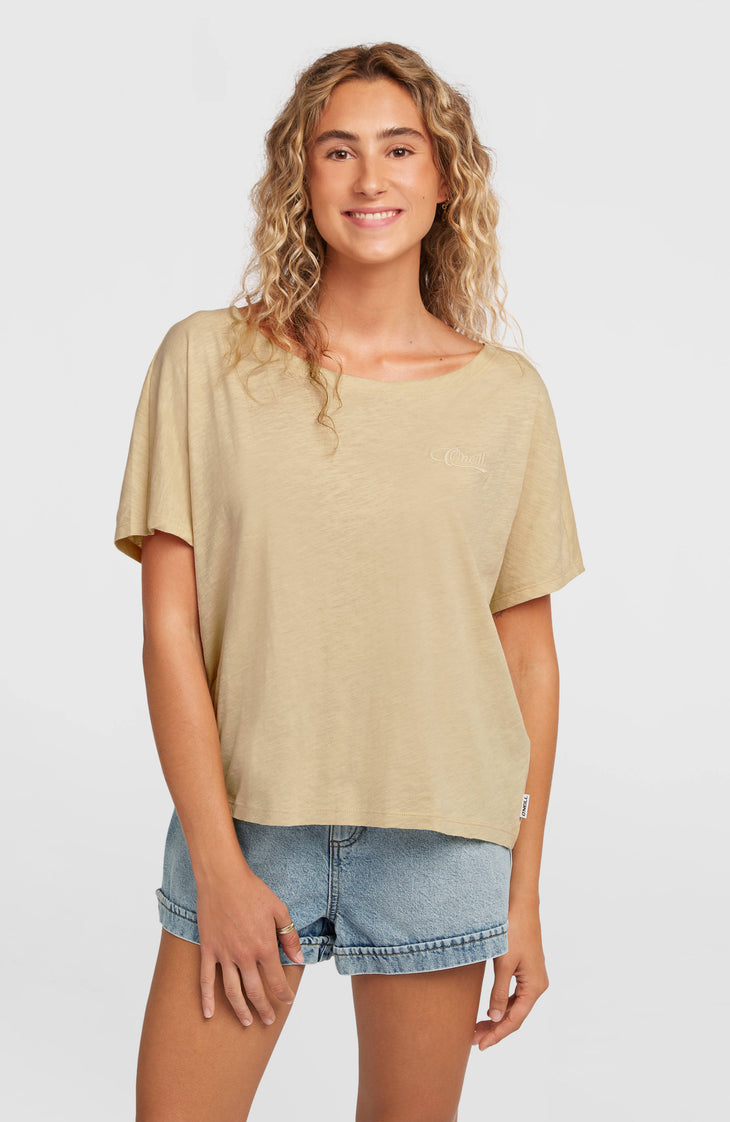 T-shirt Essentials O'Neill Script Scoop Neck | Cocoa Sand