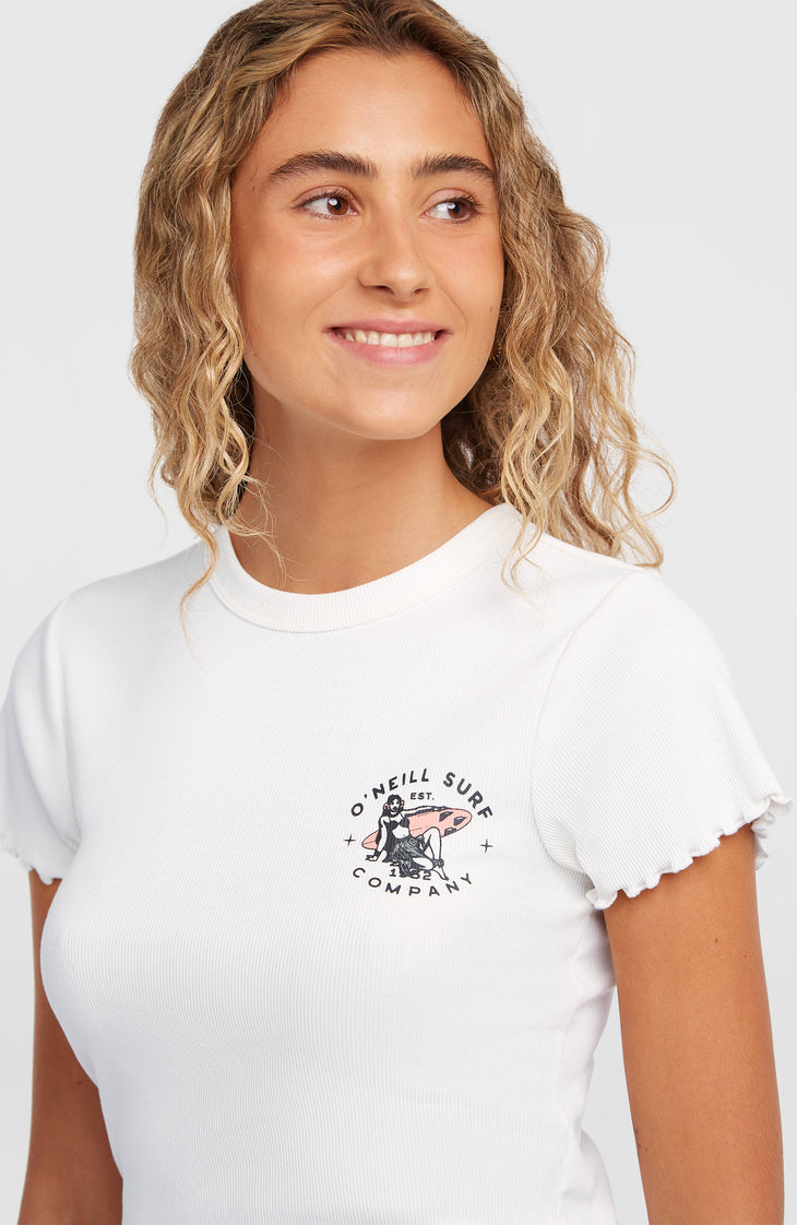 T-shirt côtelé O'Neill | Snow White
