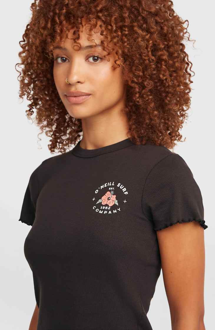 T-shirt côtelé O'Neill | Black Out