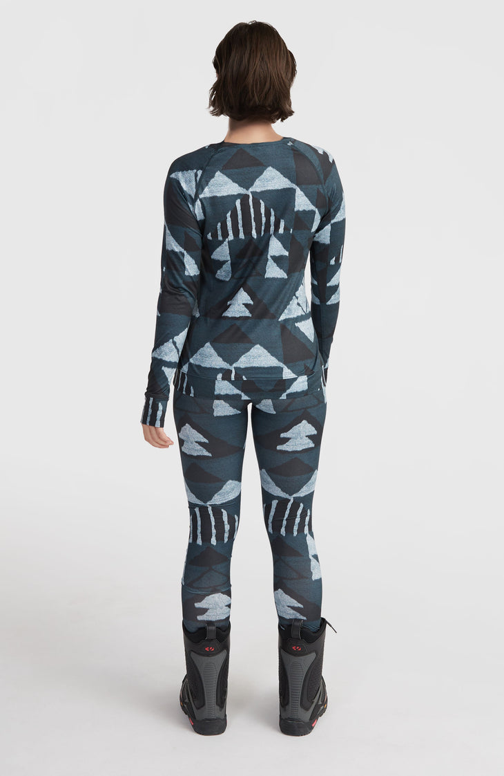 Haut thermique | Blue Triangle Ikat