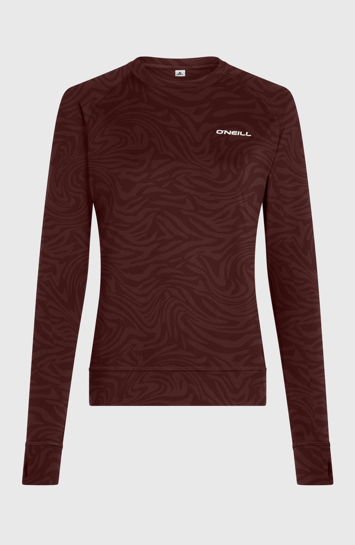 Haut thermique | Purple Grey Swirl Zebra