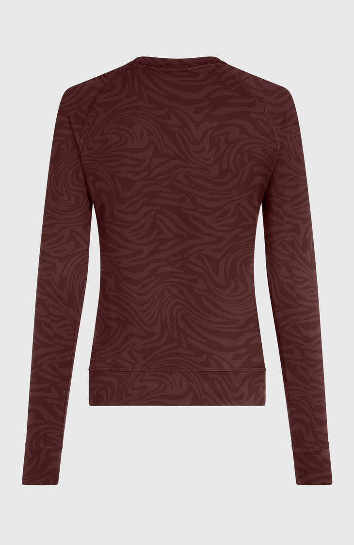Haut thermique | Purple Grey Swirl Zebra
