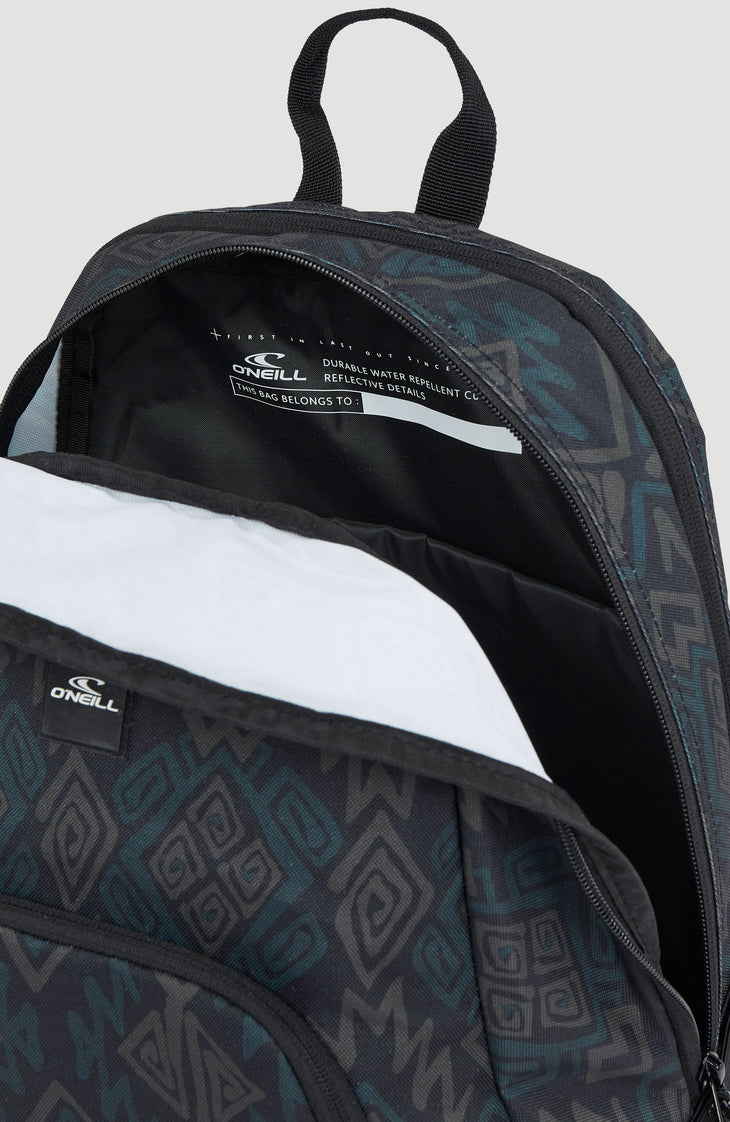Sac à dos Wedge | Black Retro Ikat