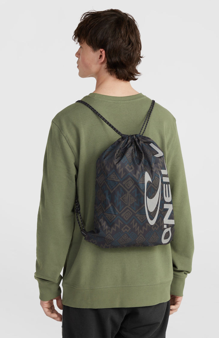 Sac de sport | Black Retro Ikat