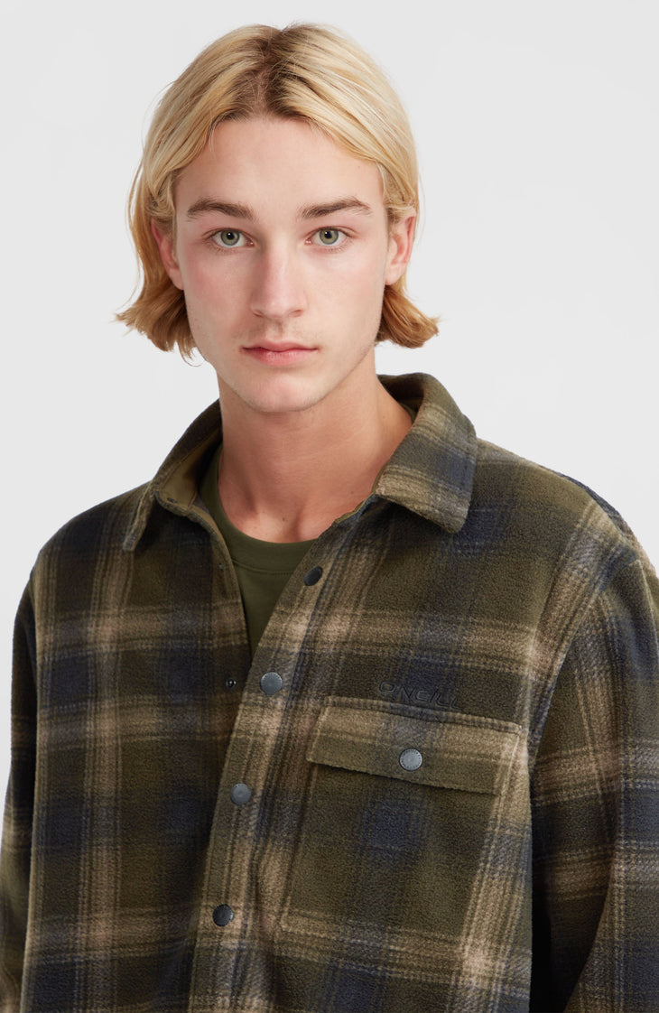 Chemise Superfleece | Green Check Small