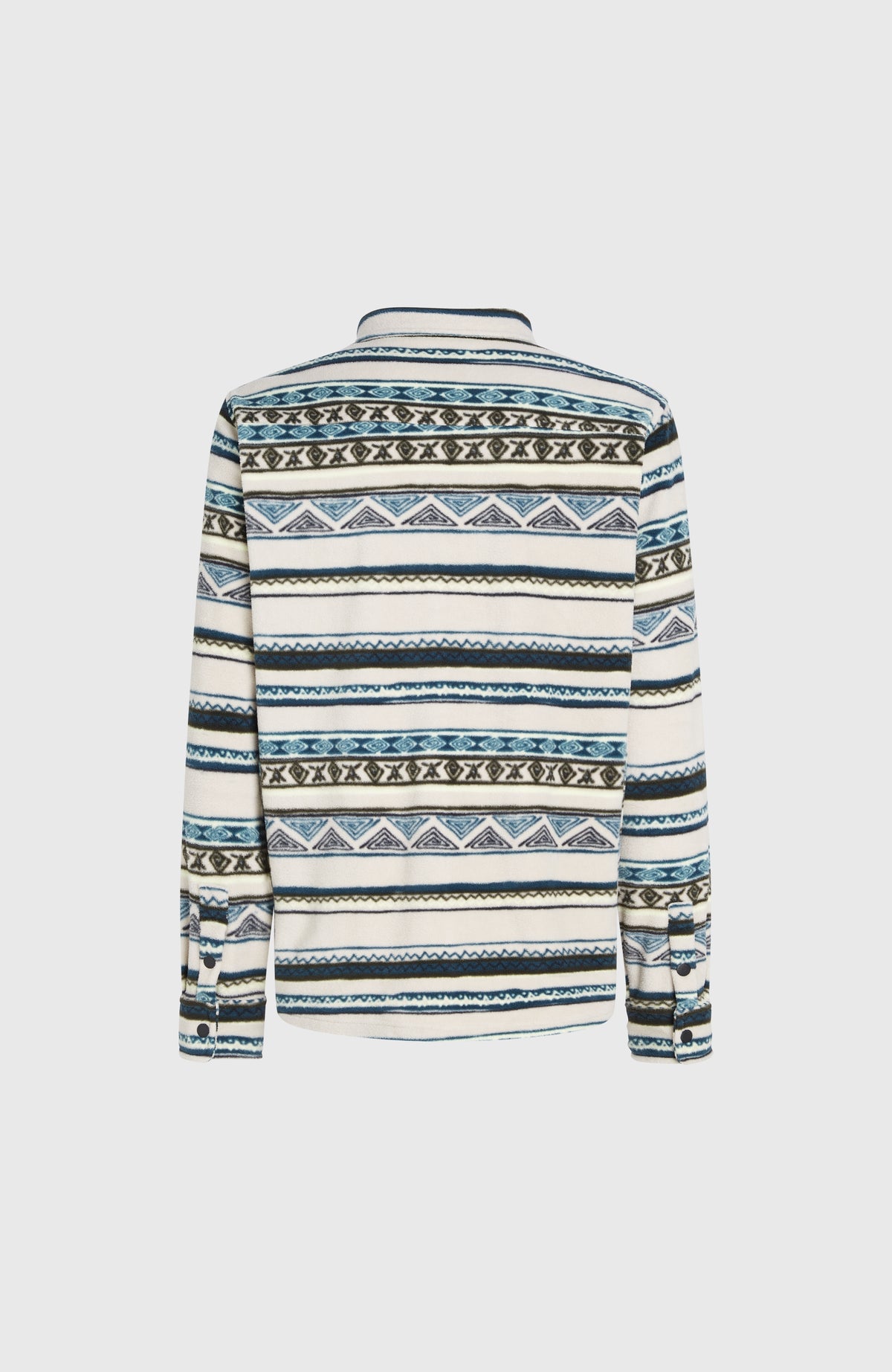 Chemise Superfleece | Grey Ikat Stripe