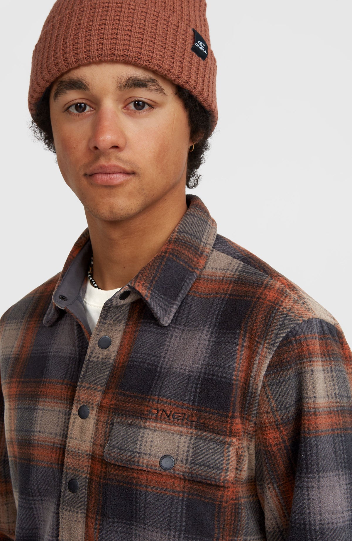 Chemise Superfleece | Grey Check Small