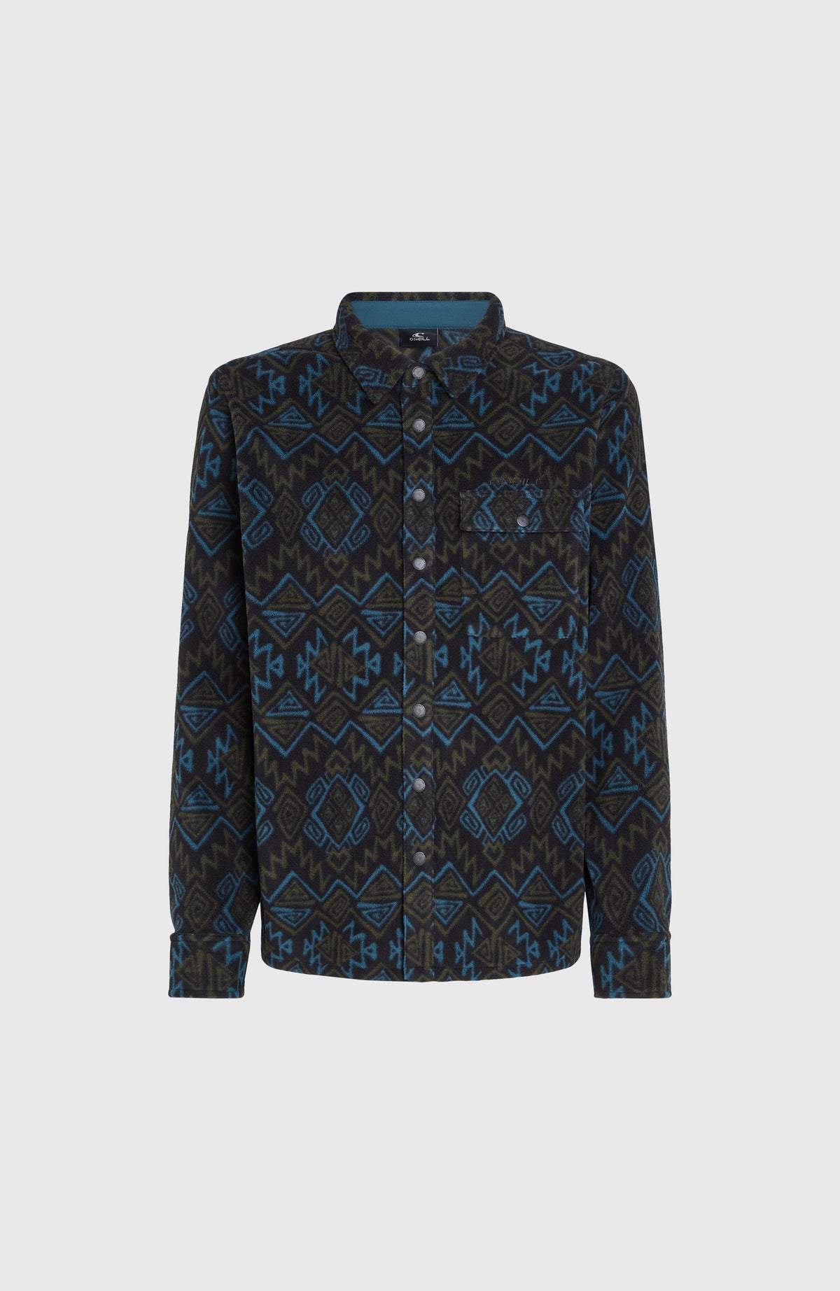 Chemise Superfleece | Black Retro Ikat