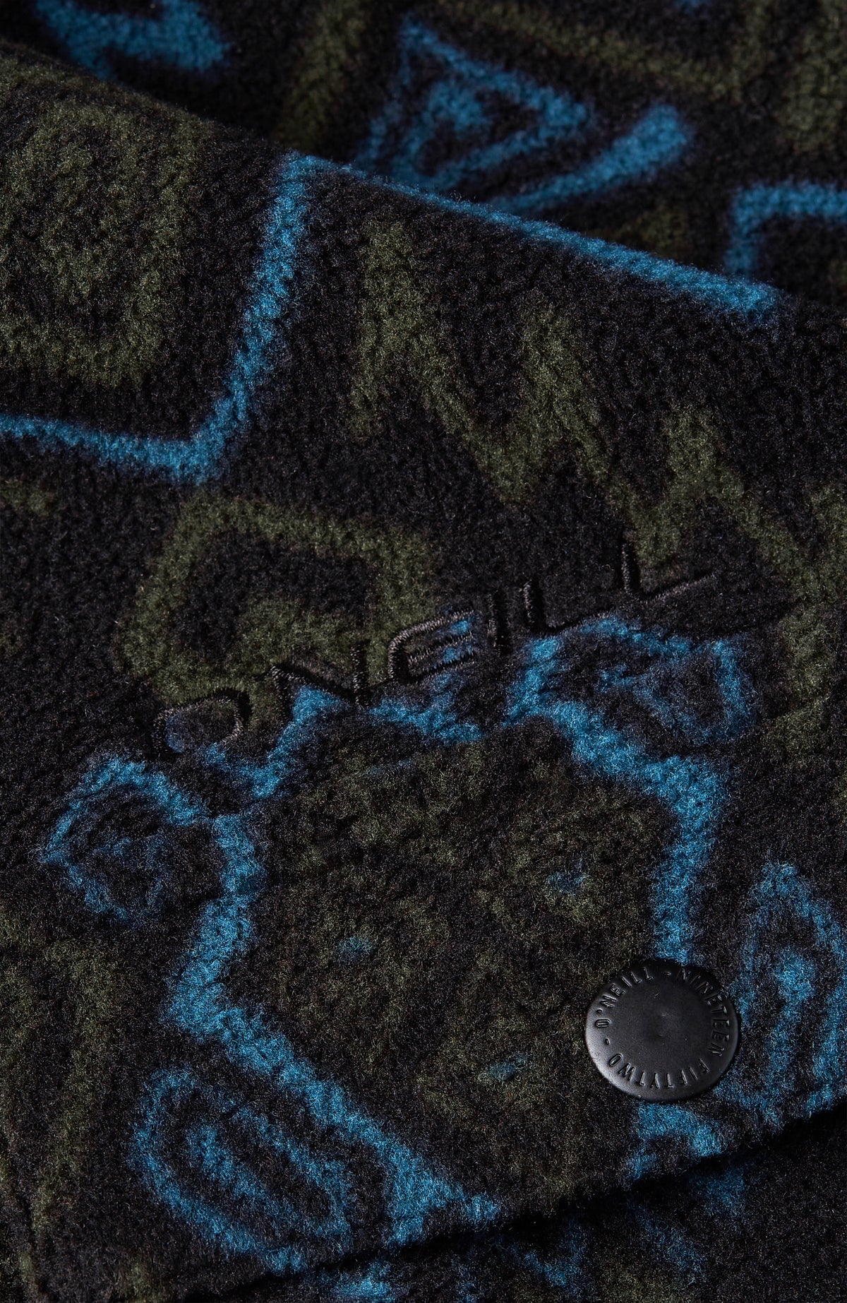 Chemise Superfleece | Black Retro Ikat