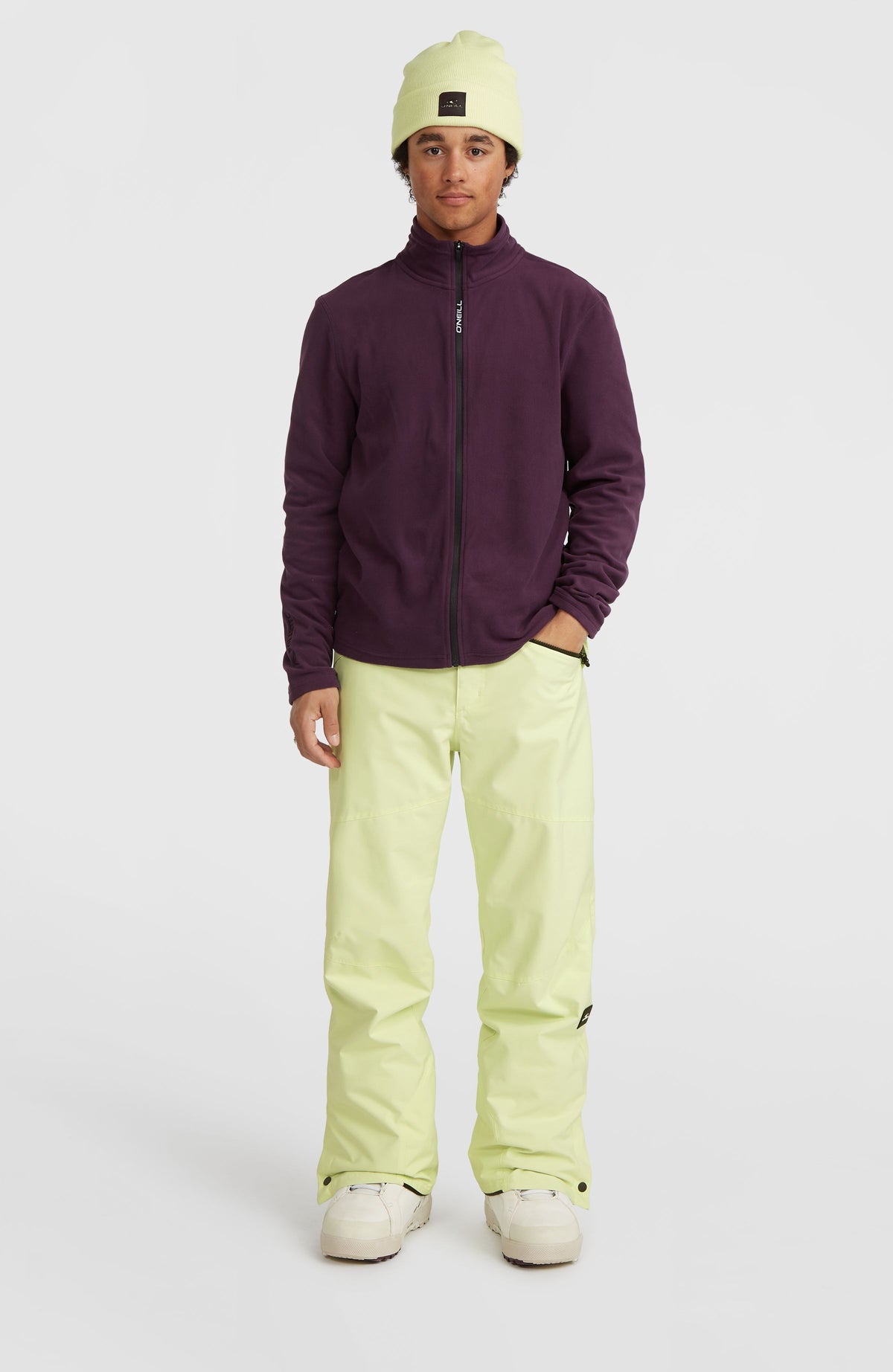 Polaire Jack's Polartec® 100 à zip intégral | Aubergine