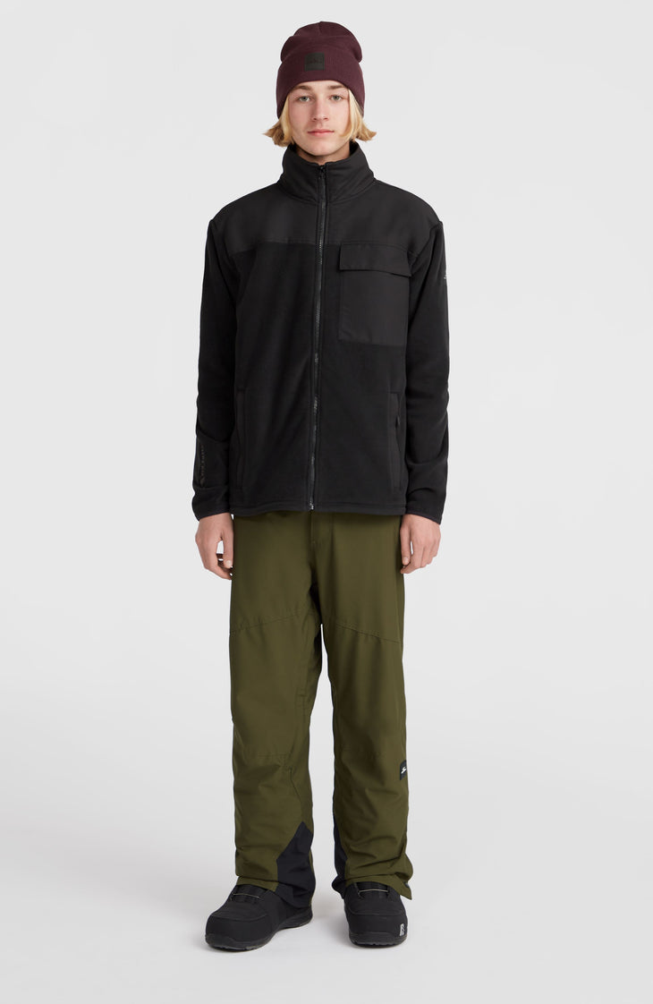 Polaire Utility Polartec® 200 à zip intégral | Black Out