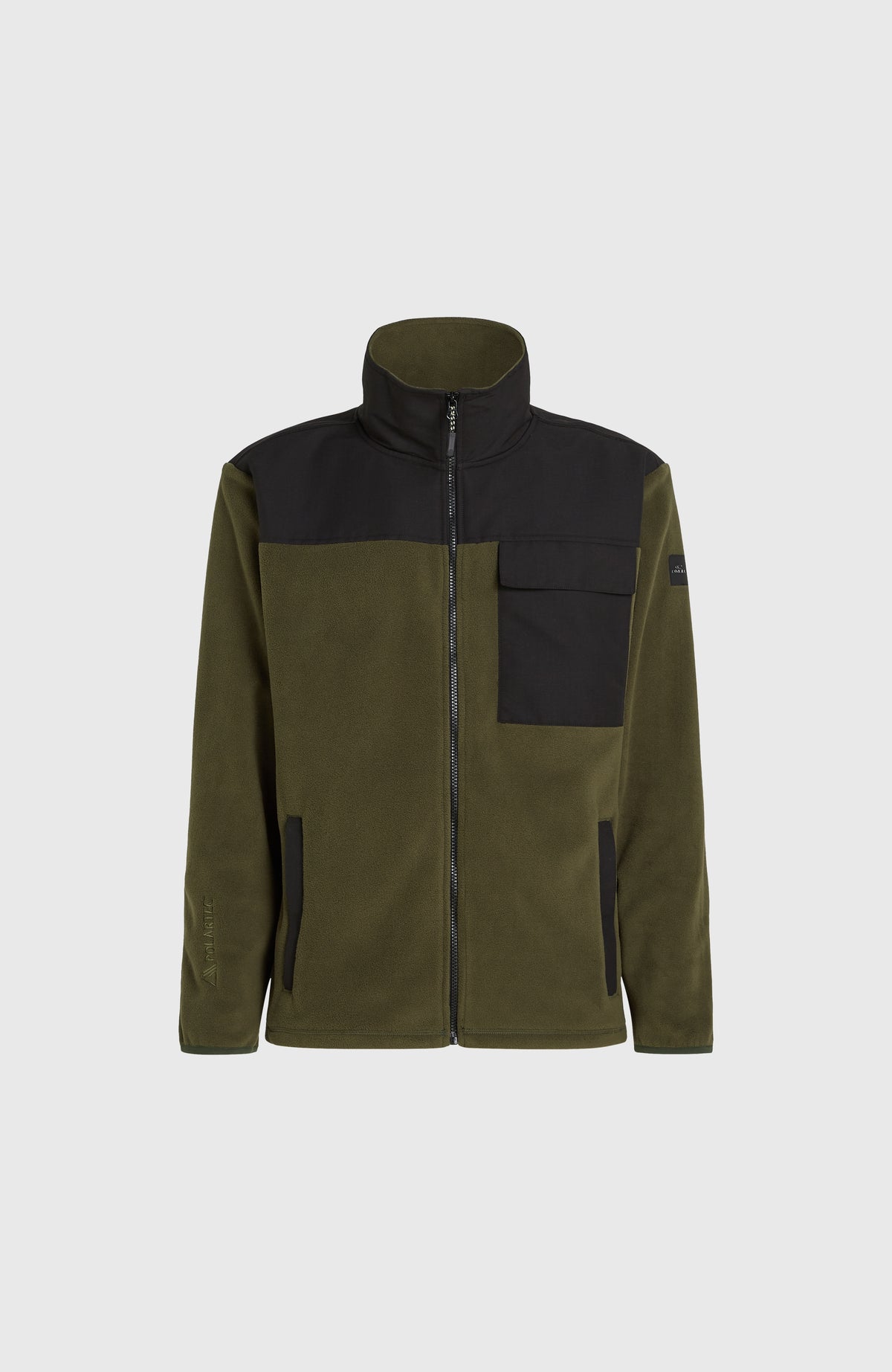 Polaire Utility Polartec® 200 à zip intégral | Forest Night Colour Block