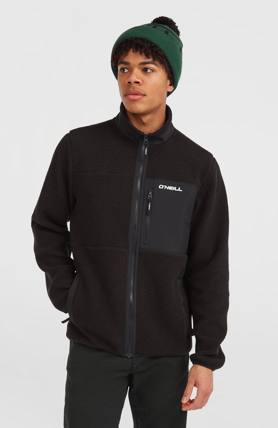 Polaire à poils longs et zip intégral Must-Have | Black Out