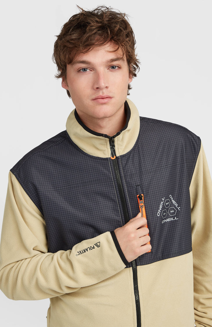 Polaire hyperfleece à zip intégral FWC'Peak Polartec® | Olive Blush Colour Block