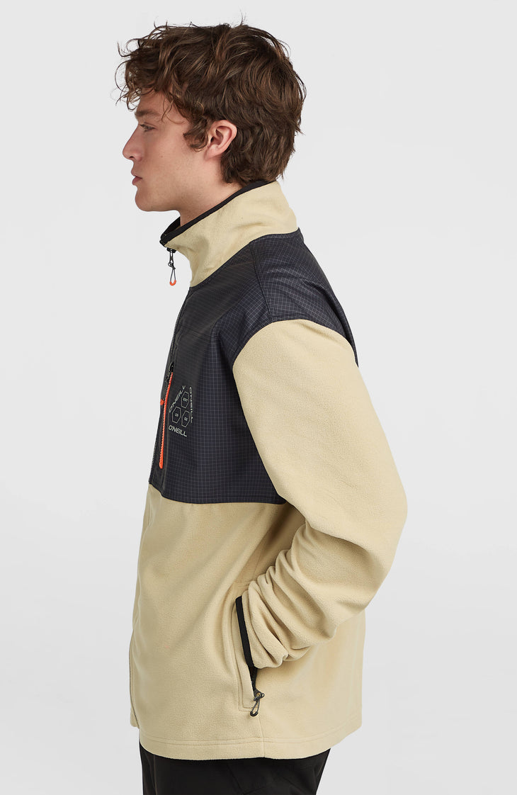 Polaire hyperfleece à zip intégral FWC'Peak Polartec® | Olive Blush Colour Block