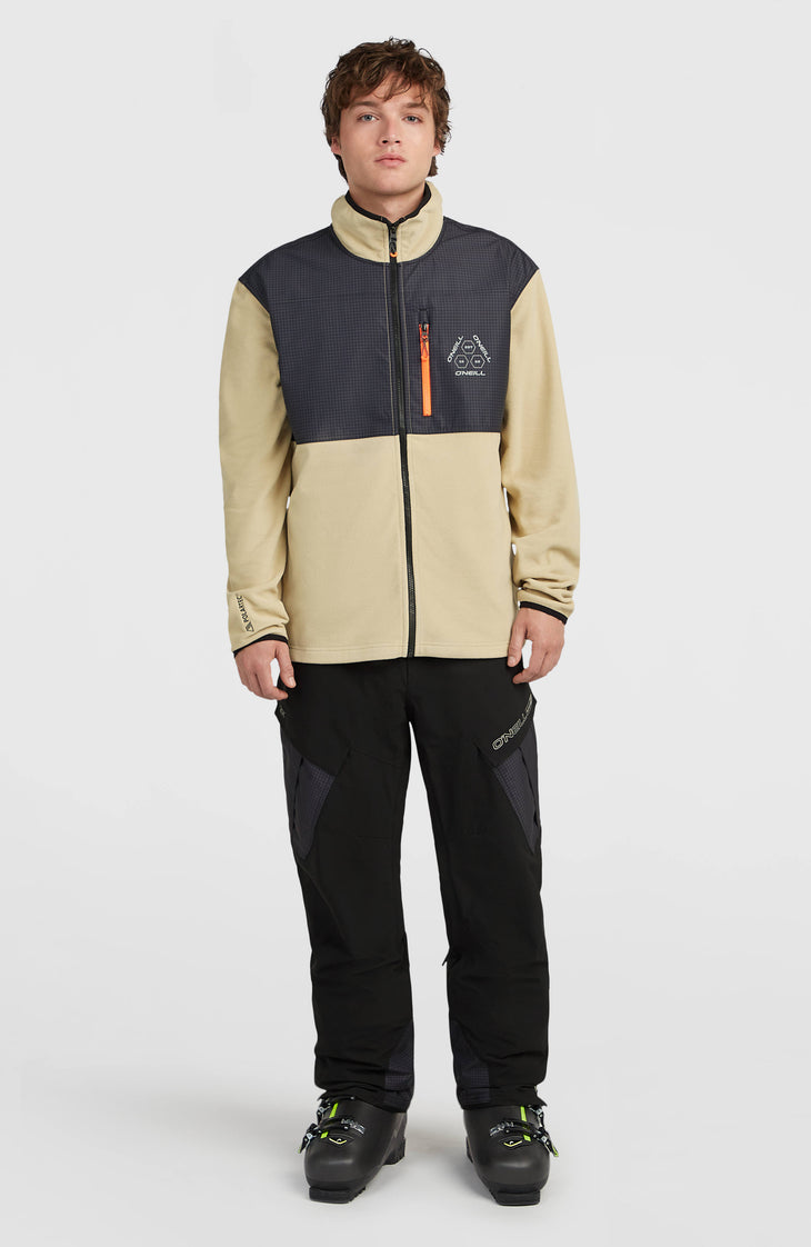 Polaire hyperfleece à zip intégral FWC'Peak Polartec® | Olive Blush Colour Block