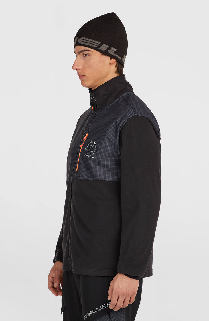 Polaire hyperfleece à zip intégral FWC'Peak Polartec® | Black Out Colour Block