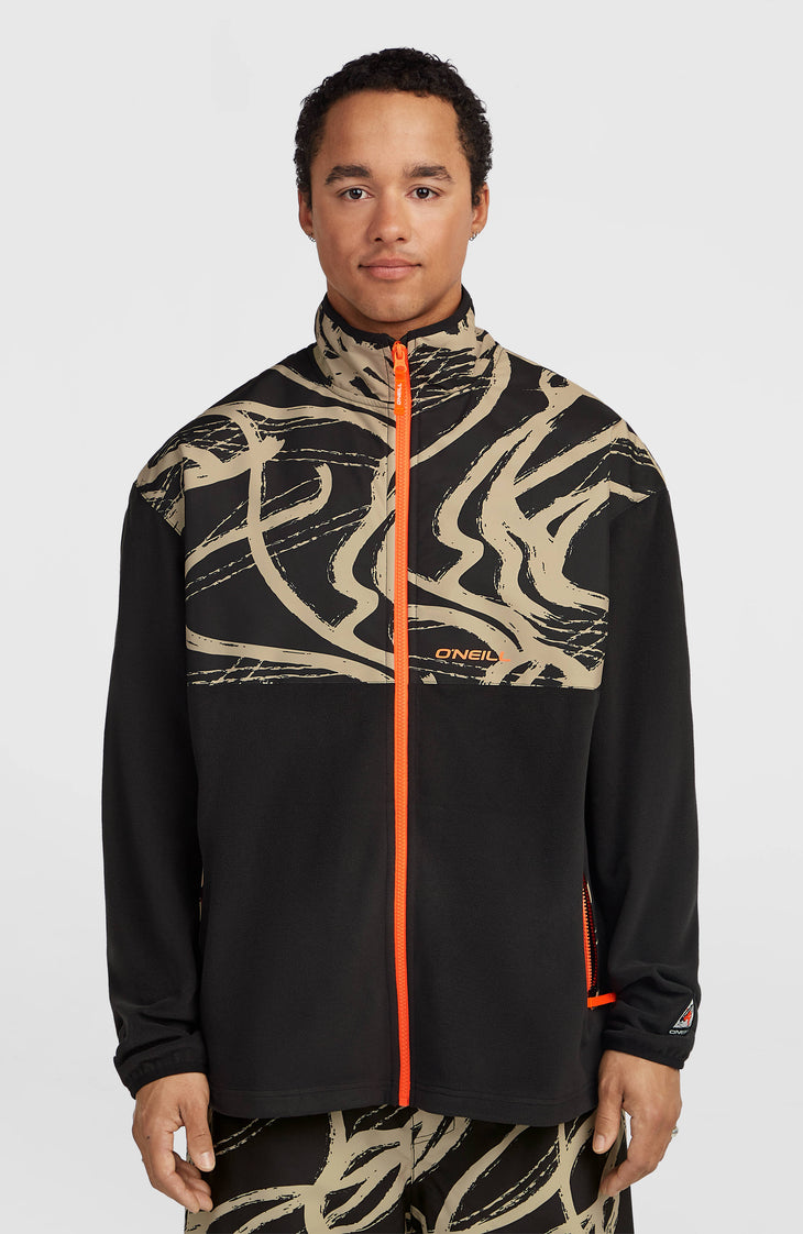 Polaire hyperfleece à zip intégral FWC'Play Polartec® | Beige Snowtracks