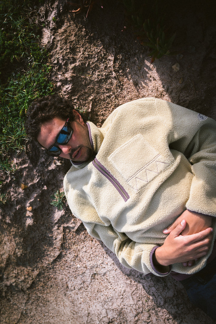 Polaire à col demi-zip O'Riginals | Olive Blush