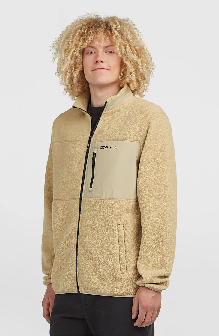 Polaire à poils longs et zip intégral Must-Have | Olive Blush