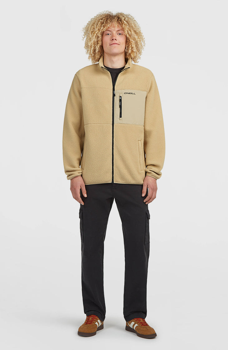 Polaire à poils longs et zip intégral Must-Have | Olive Blush