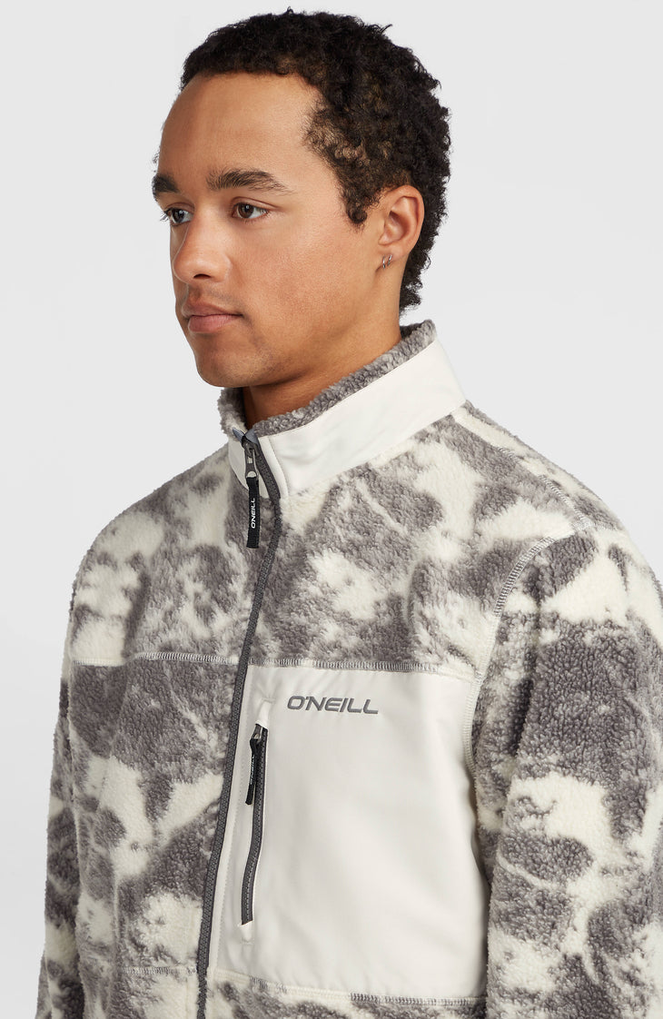 Polaire à poils longs et zip intégral Must-Have | Grey Mountain Landscape