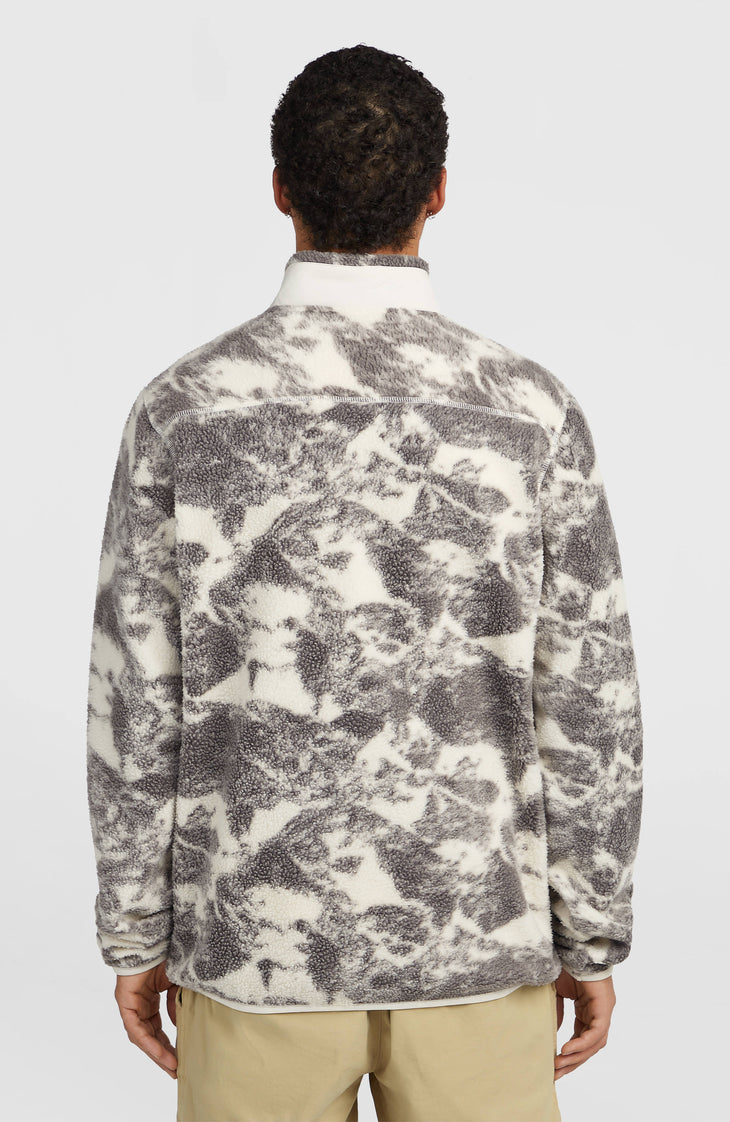 Polaire à poils longs et zip intégral Must-Have | Grey Mountain Landscape