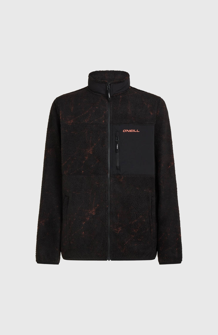 Polaire à poils longs et zip intégral Must-Have | Black Basalt