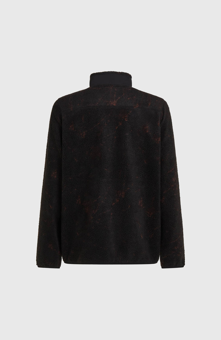 Polaire à poils longs et zip intégral Must-Have | Black Basalt