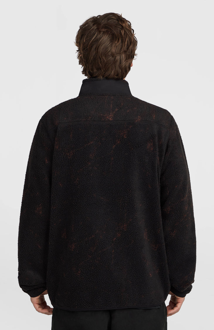 Polaire à poils longs et zip intégral Must-Have | Black Basalt