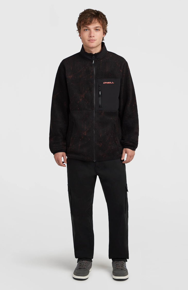 Polaire à poils longs et zip intégral Must-Have | Black Basalt