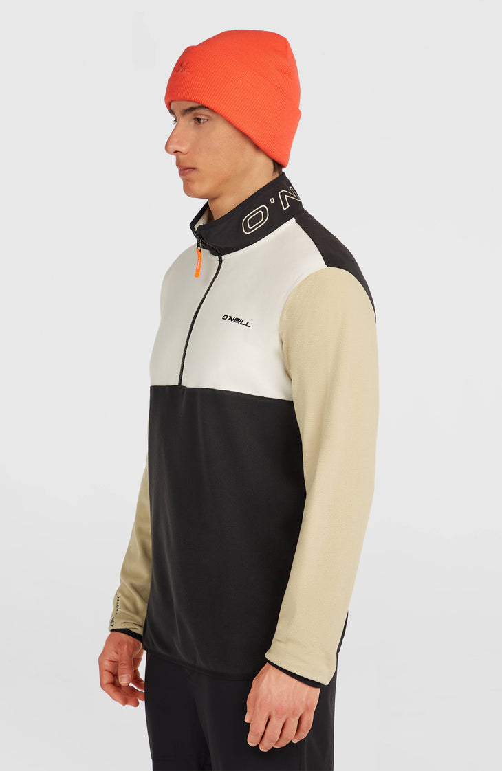 Polaire à col demi-zip FWC'Cruz Triple Polartec® | Linen White Colour Block
