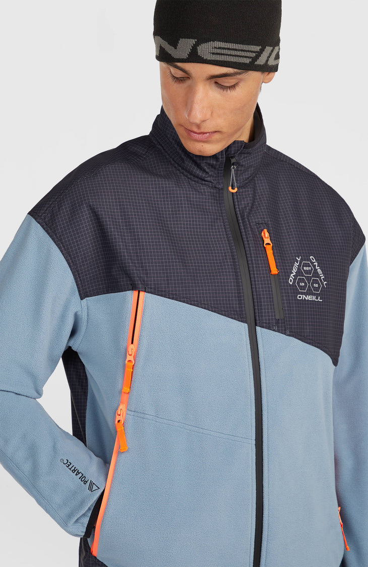 Polaire hyperfleece à zip intégral FWC'Peak Polartec® Fire | Murky Water Colour Block