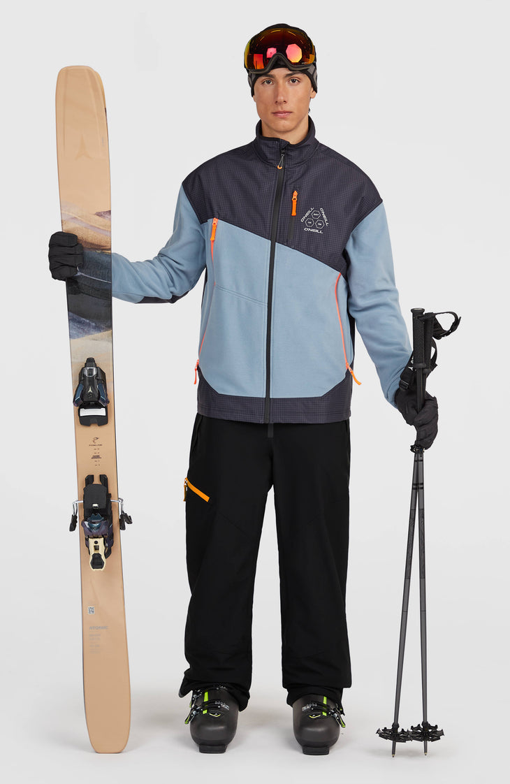 Polaire hyperfleece à zip intégral FWC'Peak Polartec® Fire | Murky Water Colour Block
