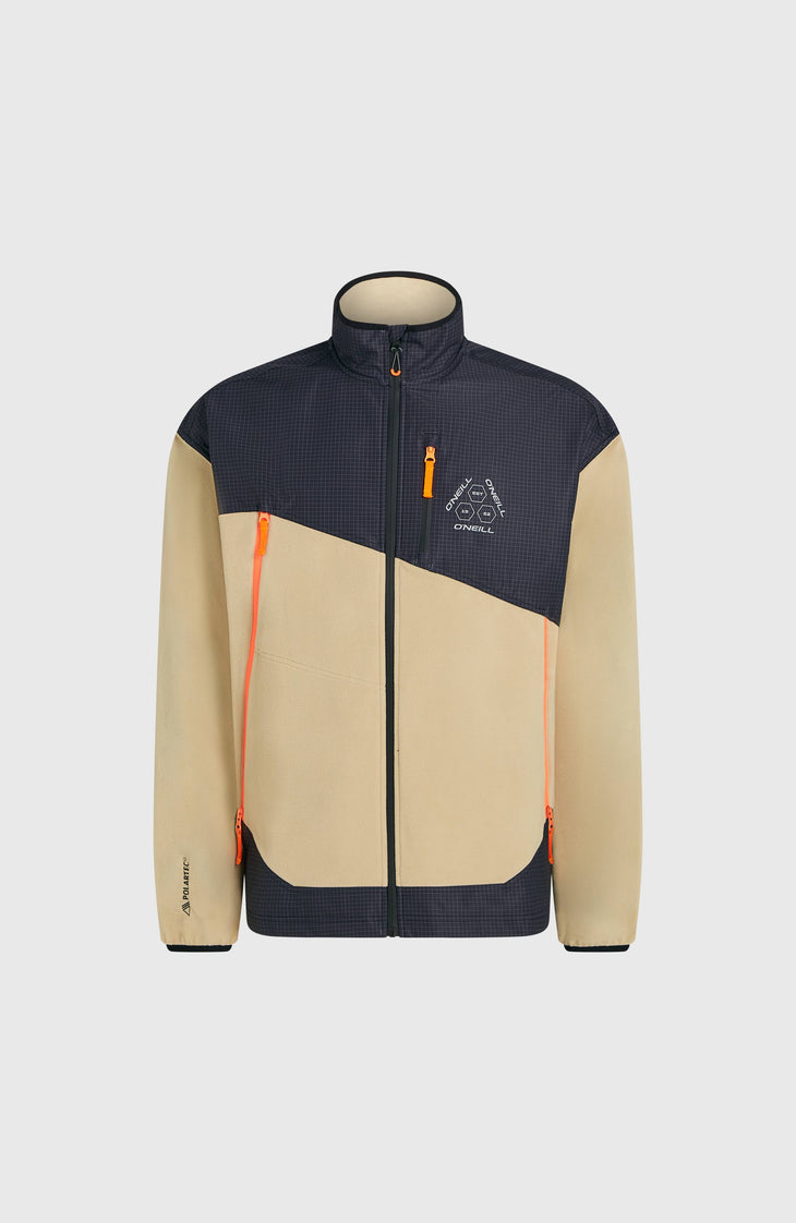 Polaire hyperfleece à zip intégral FWC'Peak Polartec® Fire | Olive Blush Colour Block