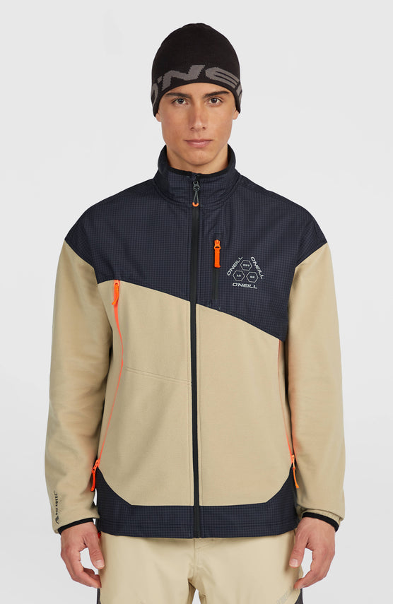 Polaire hyperfleece à zip intégral FWC'Peak Polartec® Fire | Olive Blush Colour Block