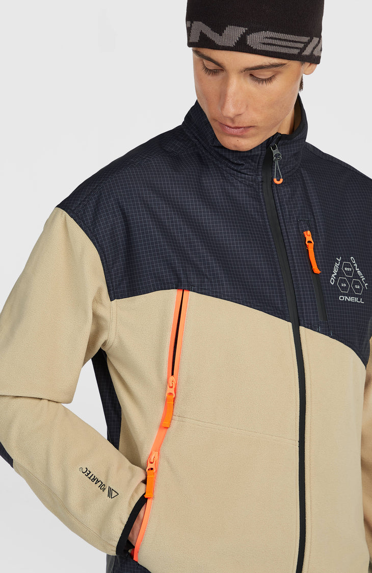 Polaire hyperfleece à zip intégral FWC'Peak Polartec® Fire | Olive Blush Colour Block