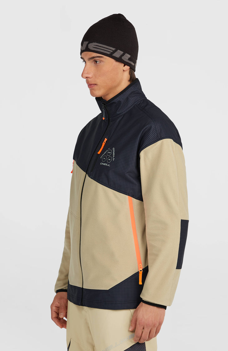 Polaire hyperfleece à zip intégral FWC'Peak Polartec® Fire | Olive Blush Colour Block