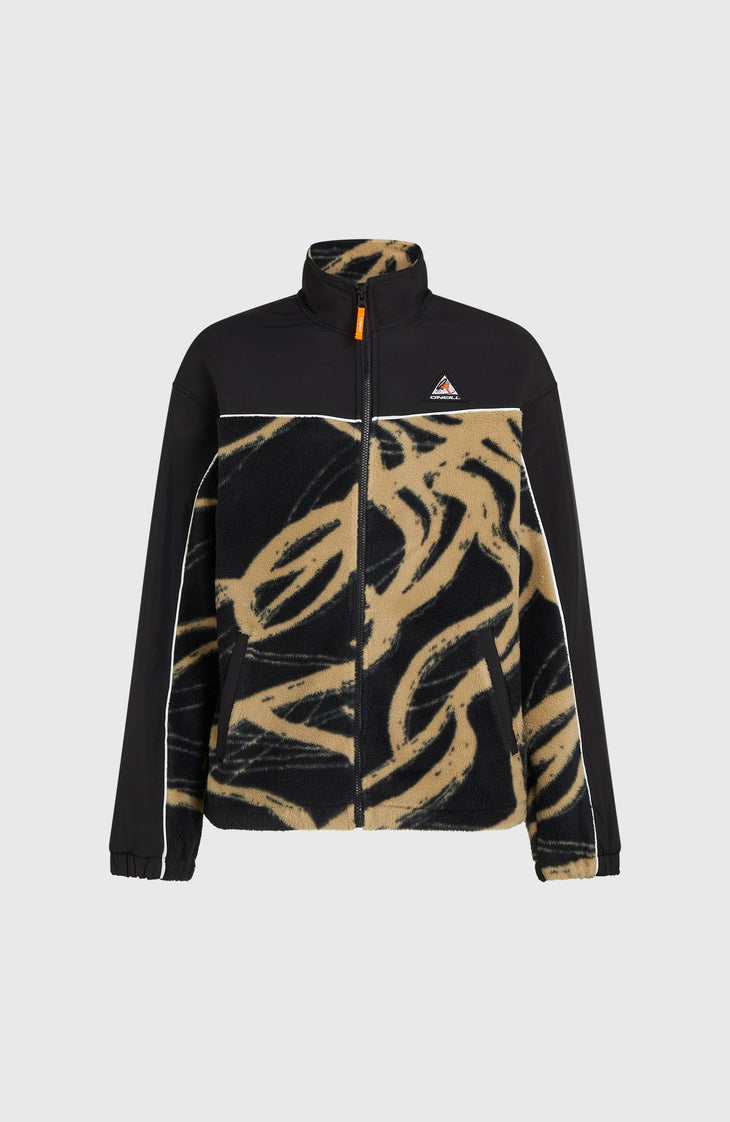 Polaire hyperfleece à zip intégral FWC'Play | Beige Snowtracks