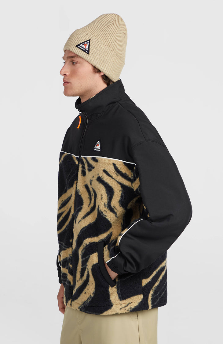 Polaire hyperfleece à zip intégral FWC'Play | Beige Snowtracks
