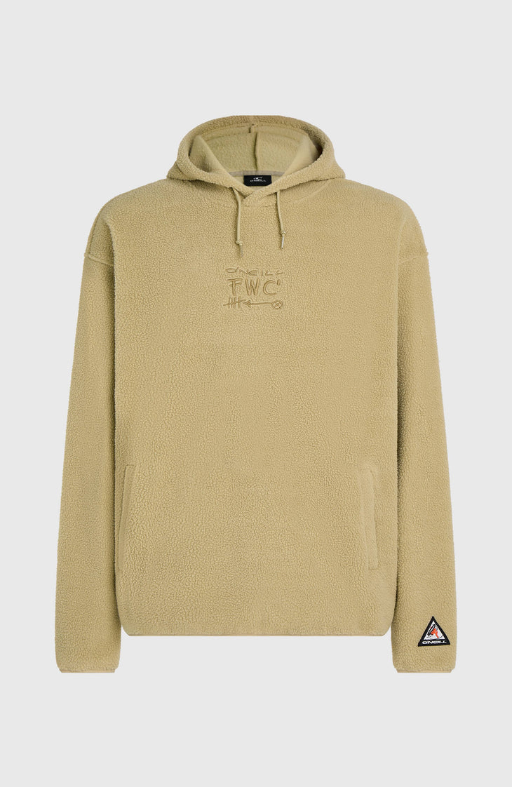 Sweat à capuche polaire à poils longs FWC'Play | Olive Blush