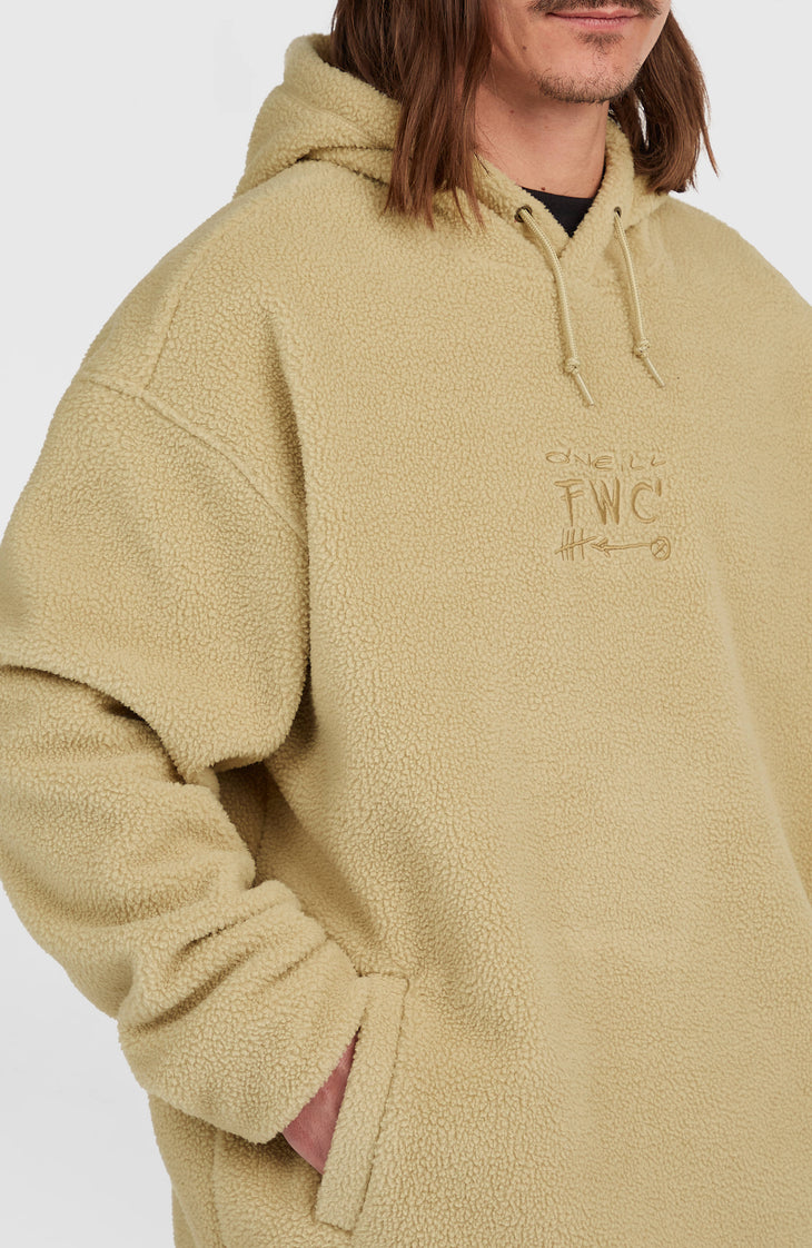 Sweat à capuche polaire à poils longs FWC'Play | Olive Blush