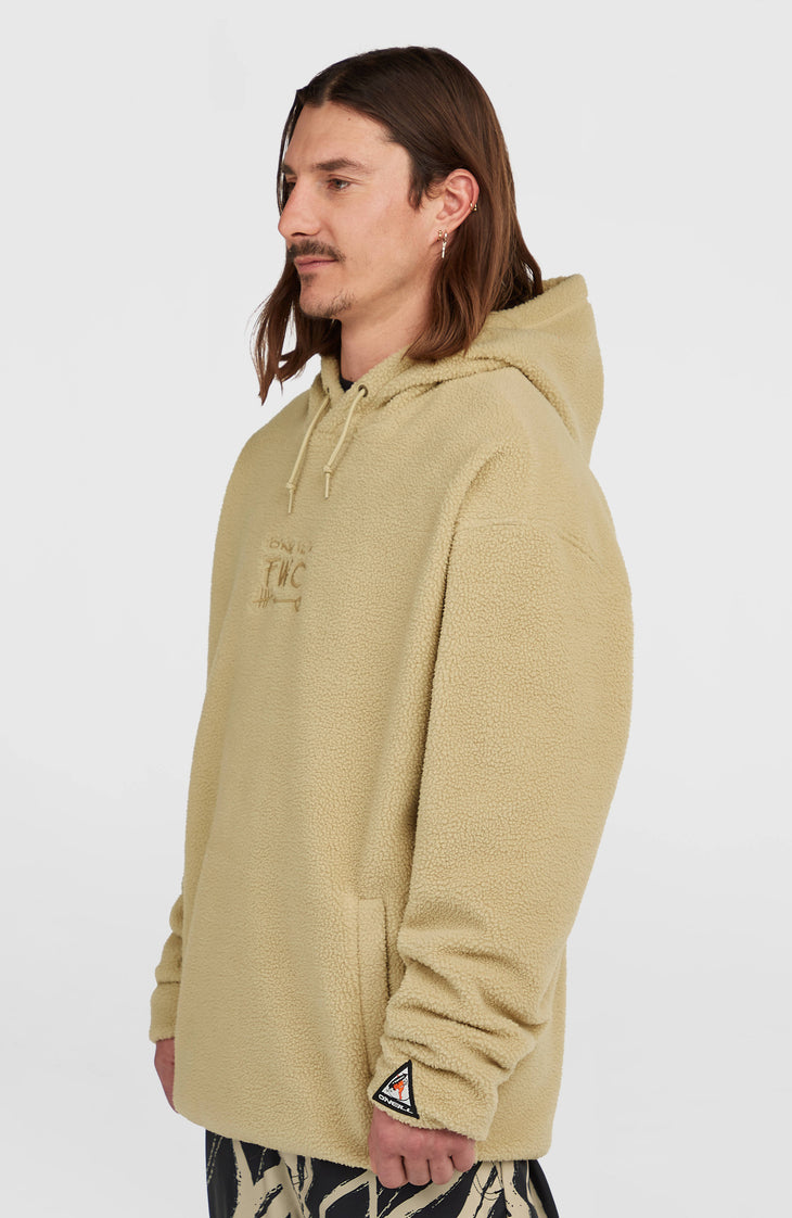 Sweat à capuche polaire à poils longs FWC'Play | Olive Blush