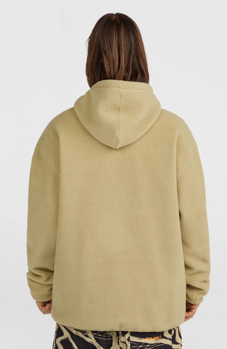 Sweat à capuche polaire à poils longs FWC'Play | Olive Blush