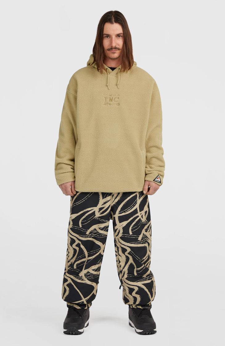 Sweat à capuche polaire à poils longs FWC'Play | Olive Blush