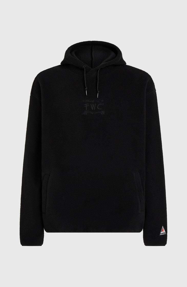 Sweat à capuche polaire à poils longs FWC'Play | Black Out