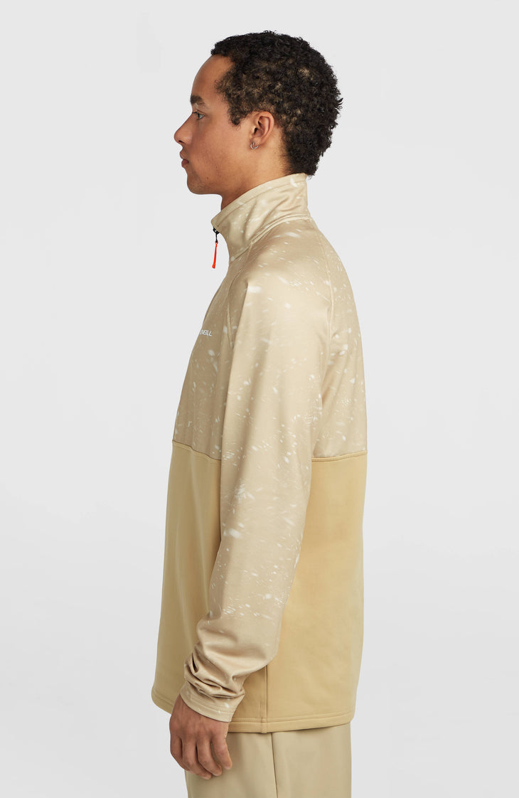 Polaire à col demi-zip FWC'Cruz Printed | Beige Snow Storm