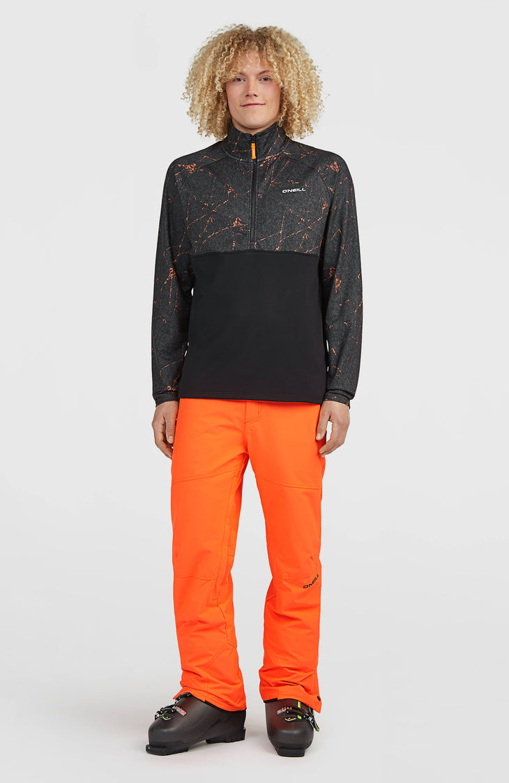 Polaire à col demi-zip FWC'Cruz Printed | Black Basalt