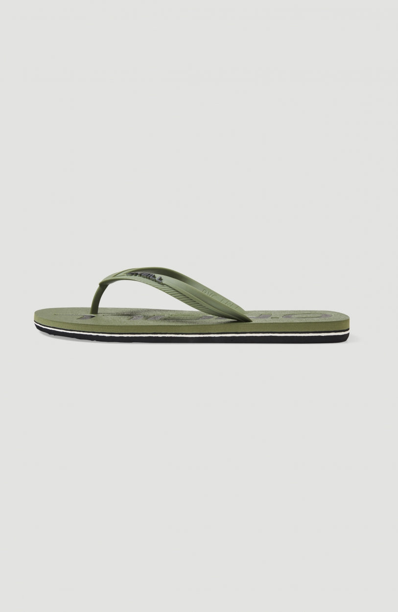 Tongs à logo Profile | Deep Lichen Green