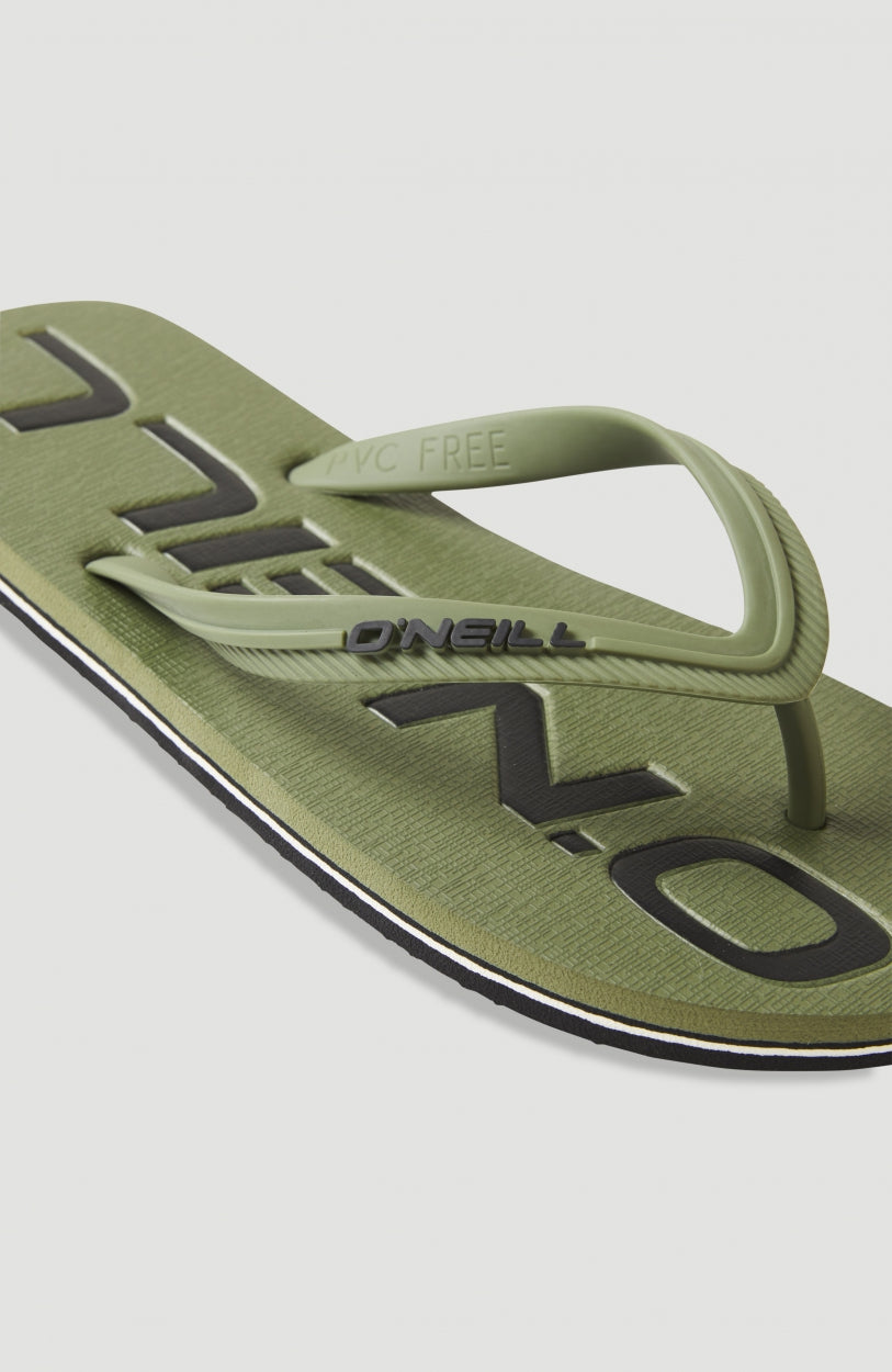 Tongs à logo Profile | Deep Lichen Green